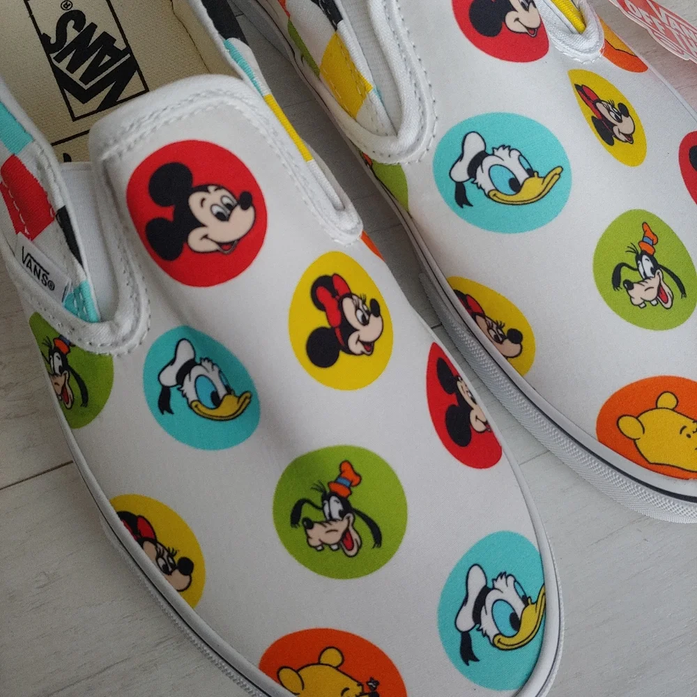VANS x Disney NEW 50th Anniversary Character Button Slip On Shoes - Picture 3 of 11